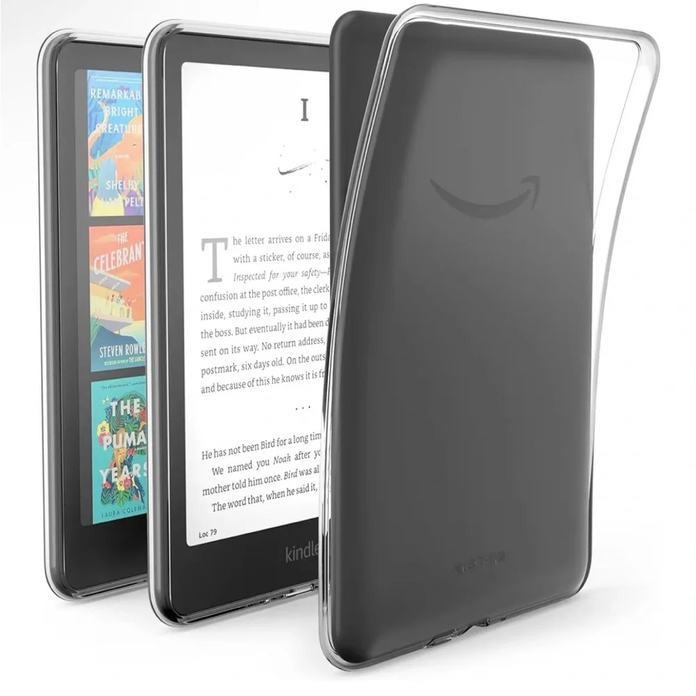 Clear Case for Kindle Paperwhite & Colorsoft (2024 Releases) E-Reader.